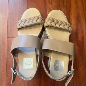 Dolce Vita cream/tan wedges size 8. Never worn.